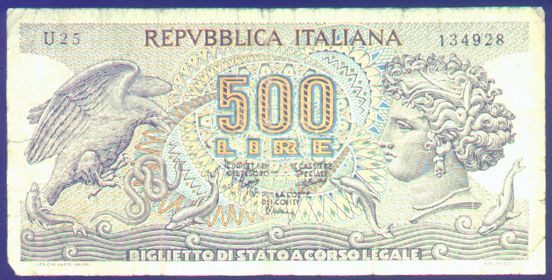 500 lire di carta