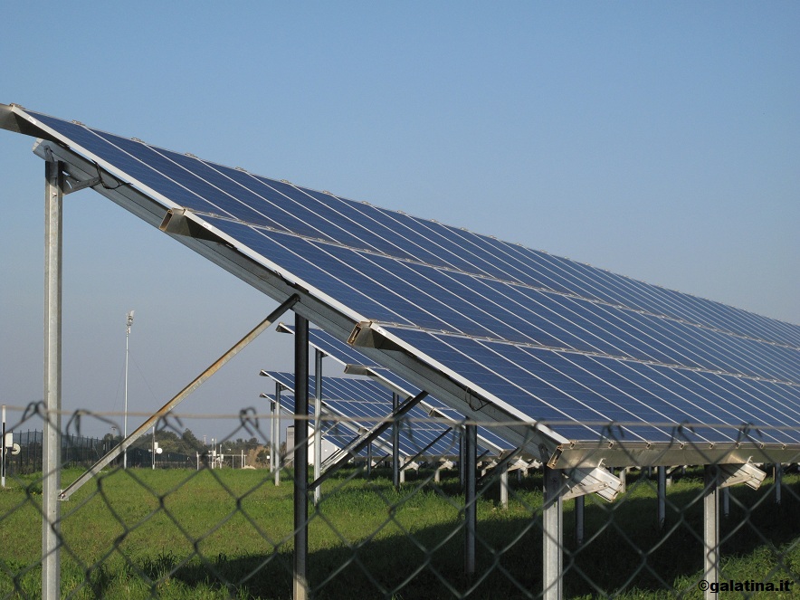 Il campo fotovoltaico in Contrada Vore