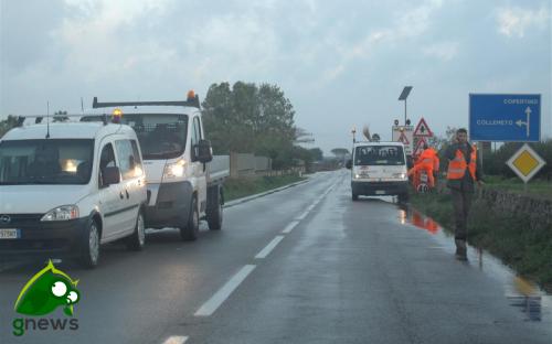 Il Servizio Strade della Provincia di Lecce