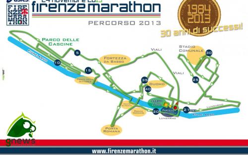 Percorso della Firenzemarathon 2013